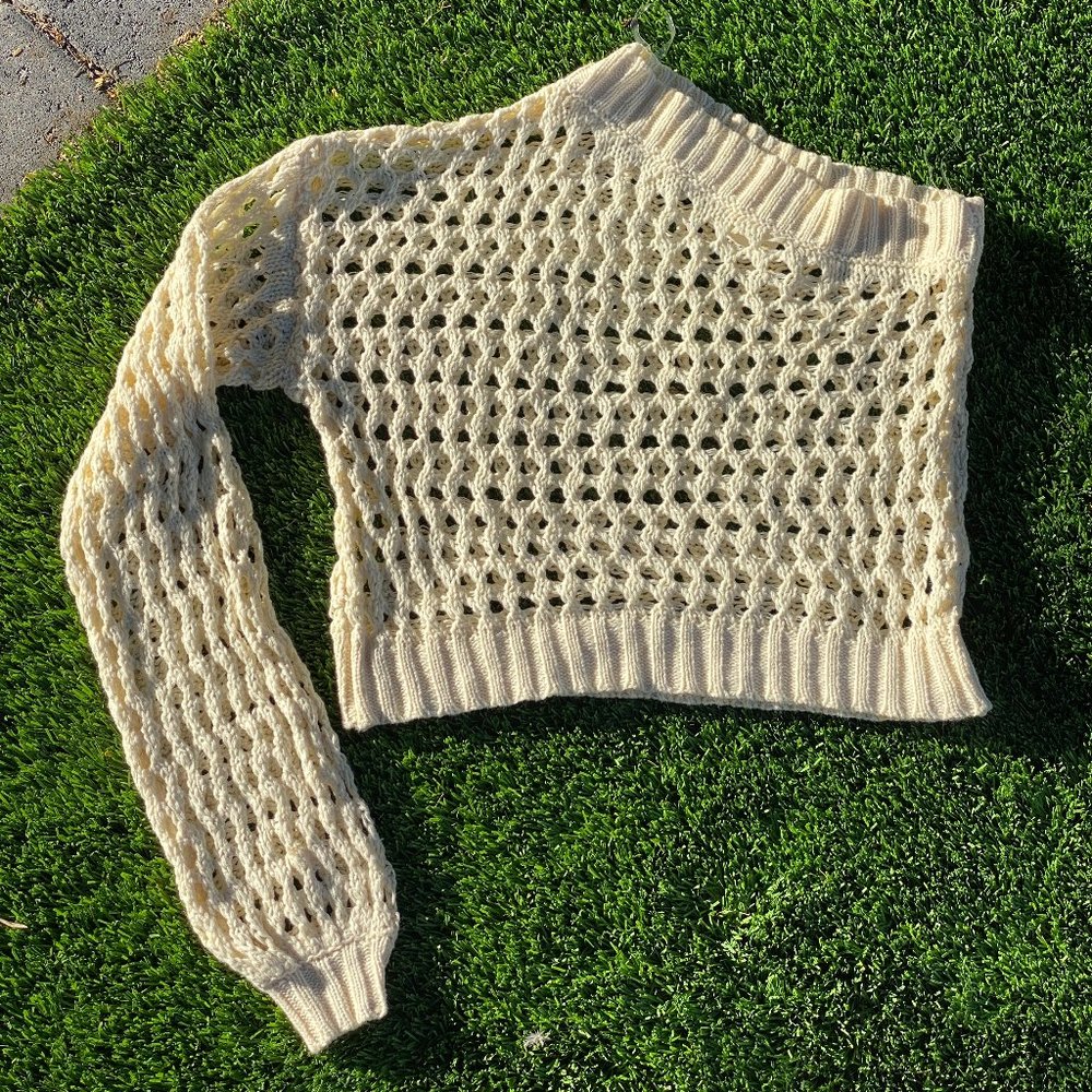 Off the Shoulder Crochet Coverup